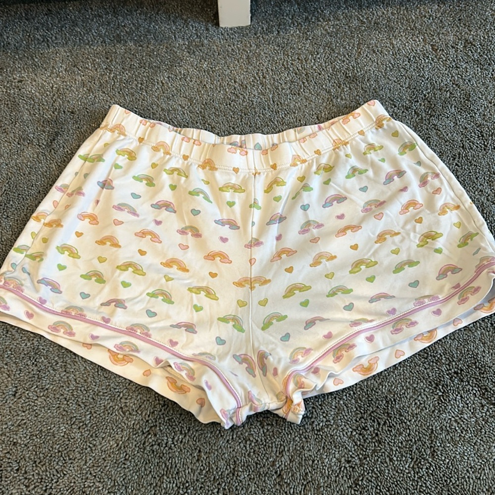 Rainbow Roller Rabbit pajama shorts